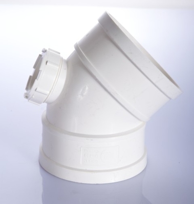 世豐pvc-u排水 管材管件 堅(jiān)壁45&deg;彎頭 帶檢)